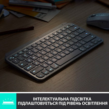 Клавіатура LOGITECH MX Keys Mini Minimalist Wireless US Pale Grey (920-010499)