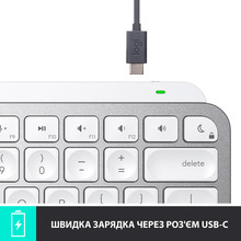 Клавіатура LOGITECH MX Keys Mini Minimalist Wireless US Pale Grey (920-010499)