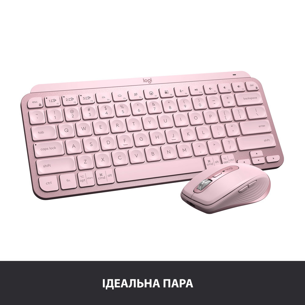 Покупка Клавиатура LOGITECH MX Keys Mini Minimalist Wireless US Rose (920-010500)