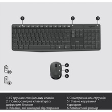 Комплект LOGITECH MK235 Wireless Combo US (920-007931)