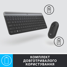 Комплект LOGITECH MK470 Slim Wireless Combo UA Graphite (920-009204)