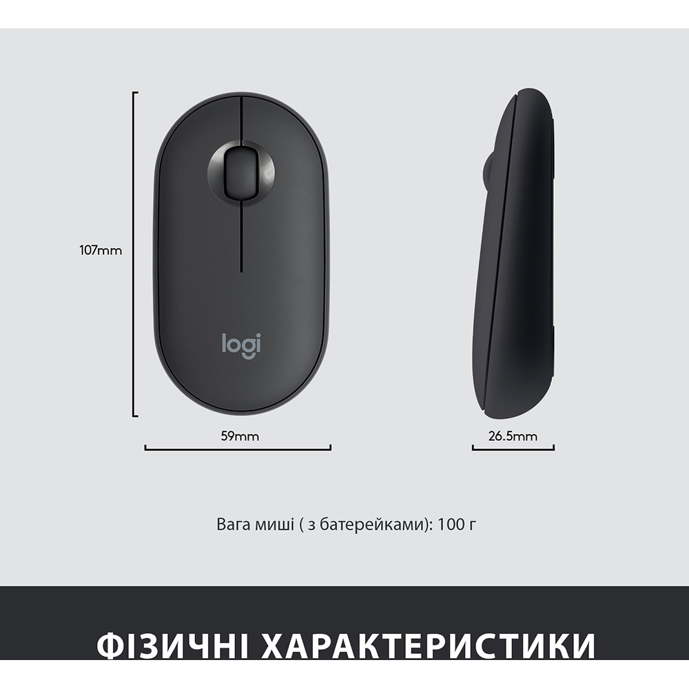 Покупка Комплект LOGITECH MK470 Slim Wireless Combo UA Graphite (920-009204)