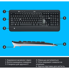 Комплект LOGITECH MK540 ADVANCED Wireless Combo US (920-008685)