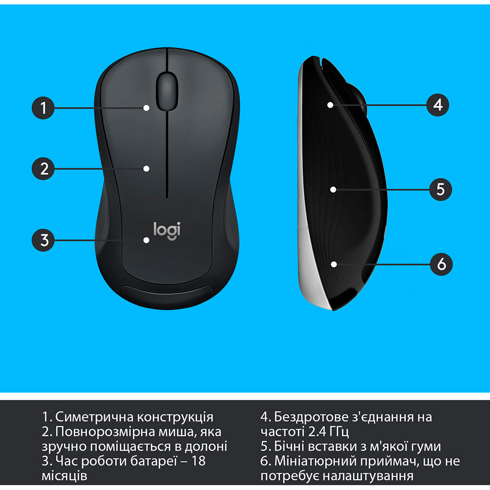 Фото Комплект LOGITECH MK540 ADVANCED Wireless Combo US (920-008685)