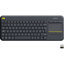 Клавіатура Logitech Touch K400 Plus Wireless US Black (920-007145) Клавіатура Logitech Touch K400 Plus Wireless US Black (920-007145)