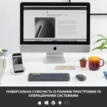 Клавиатура Logitech K380 Multi-Device Bluetooth US Dark Grey (920-007582)