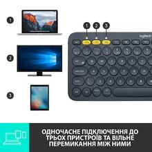 Клавиатура Logitech K380 Multi-Device Bluetooth US Dark Grey (920-007582)