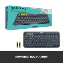 Клавиатура Logitech K380 Multi-Device Bluetooth US Dark Grey (920-007582)