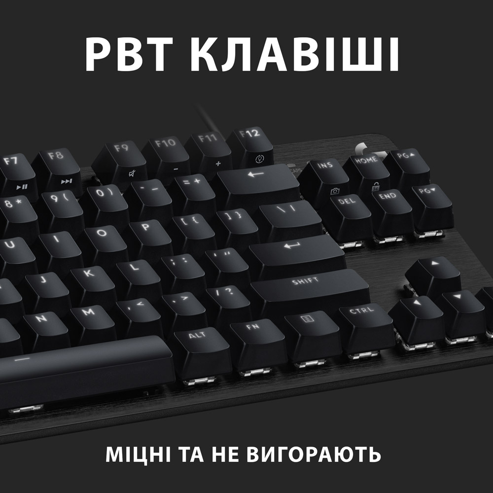 Клавіатура LOGITECH G413 TKL SE Gaming US Black (920-010446) Клас ігрова