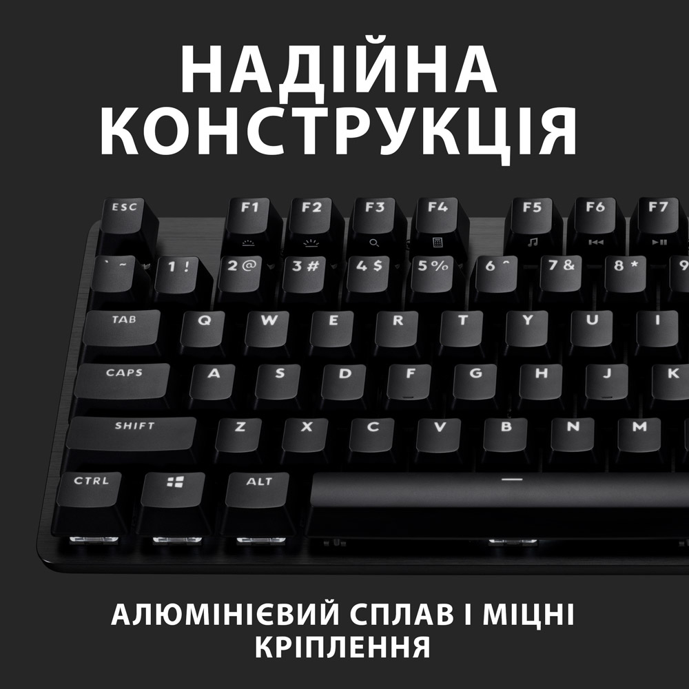Клавіатура LOGITECH G413 TKL SE Gaming US Black (920-010446) Конструкція механічна