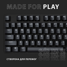Клавіатура LOGITECH G413 TKL SE Gaming US Black (920-010446)