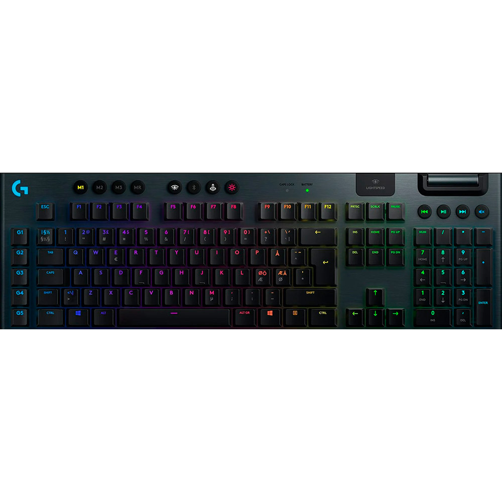 Клавіатура LOGITECH G915 LIGHTSPEED Wireless Gaming Tactile US Carbon (920-008910)