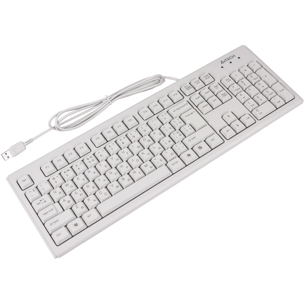 Клавиатура A4TECH KM-720 USB White Комплектация клавиатура