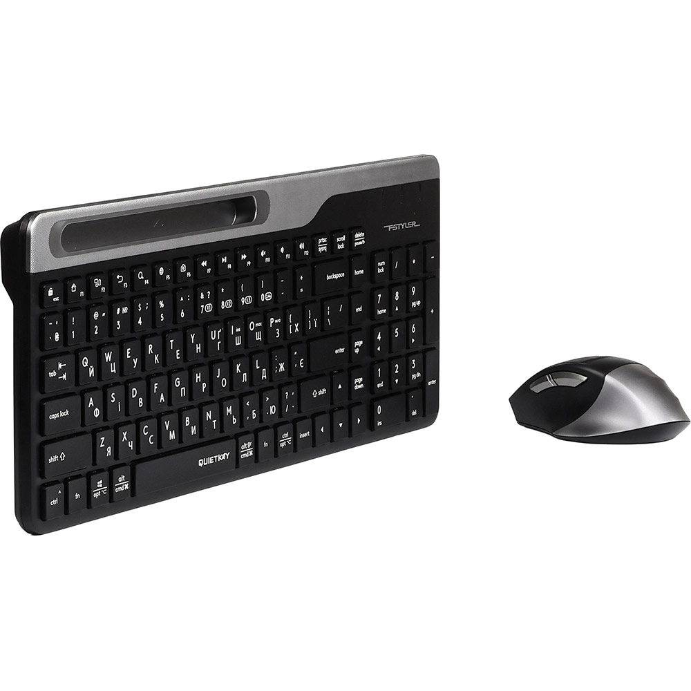 Комплект A4TECH FB2535C Smoky Grey Конструкція мембранна