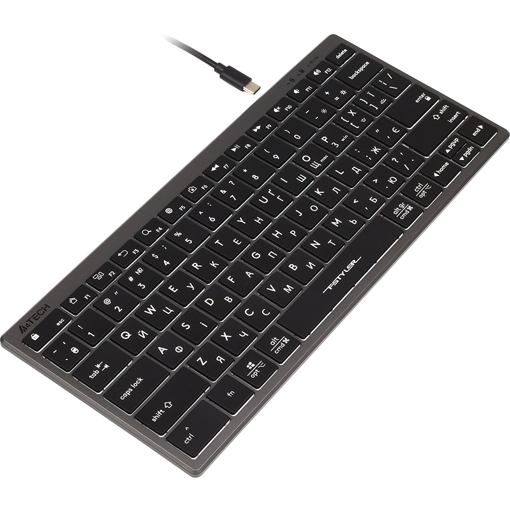 Клавіатура A4TECH FX61 USB Grey Підключення дротове