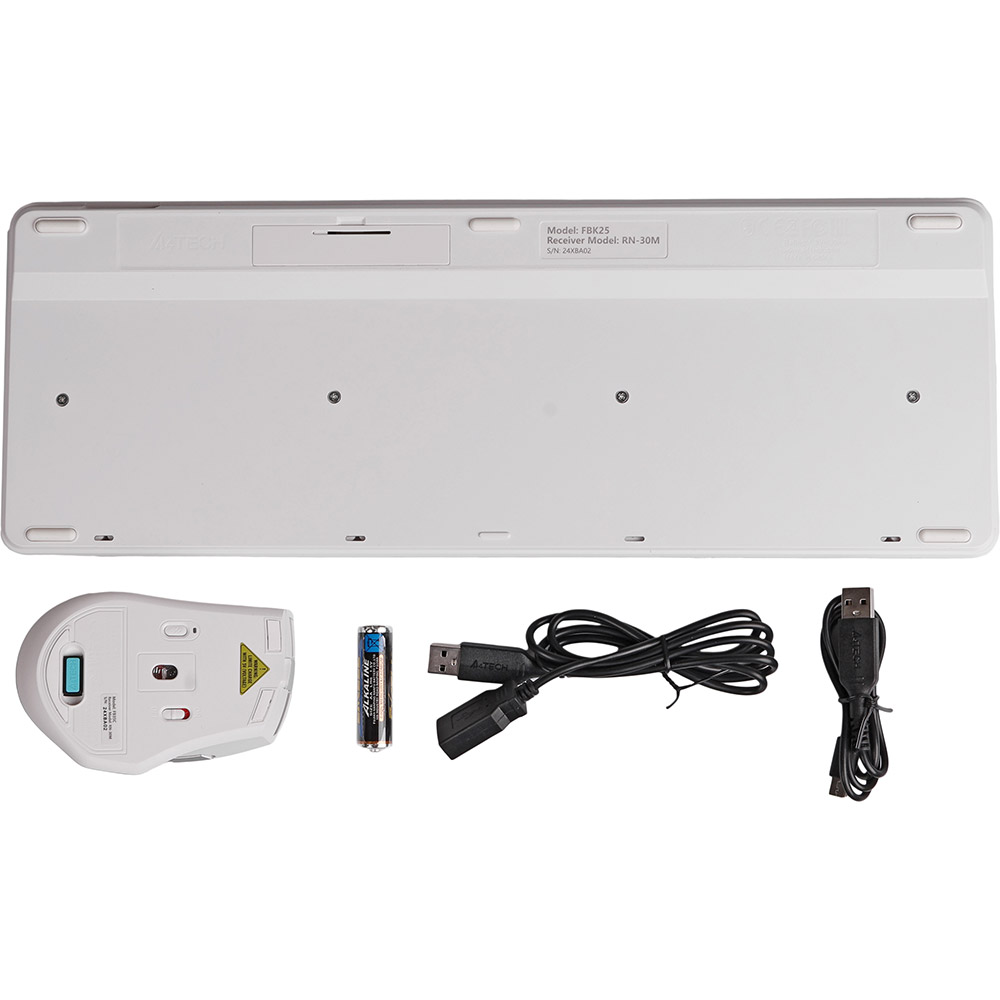 Зовнішній вигляд Комплект A4TECH FB2535C Icy White