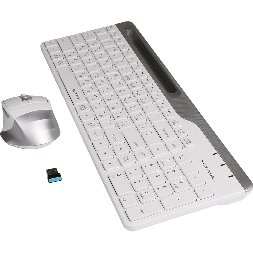 Комплект A4TECH FB2535C Icy White Комплектація клавіатура+миша
