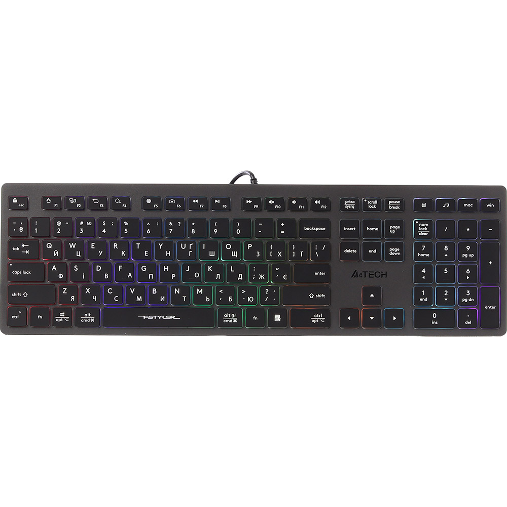 Клавиатура A4TECH FX60H USB Grey Neon backlit Клавиатура A4TECH FX60H USB Grey Neon backlit