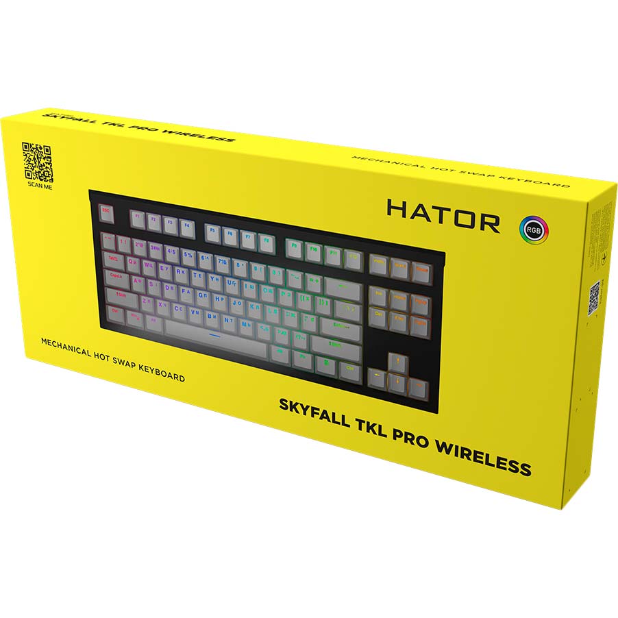 Фото Клавіатура Hator Skyfall TKL PRO Wireless Black (HTK-663)