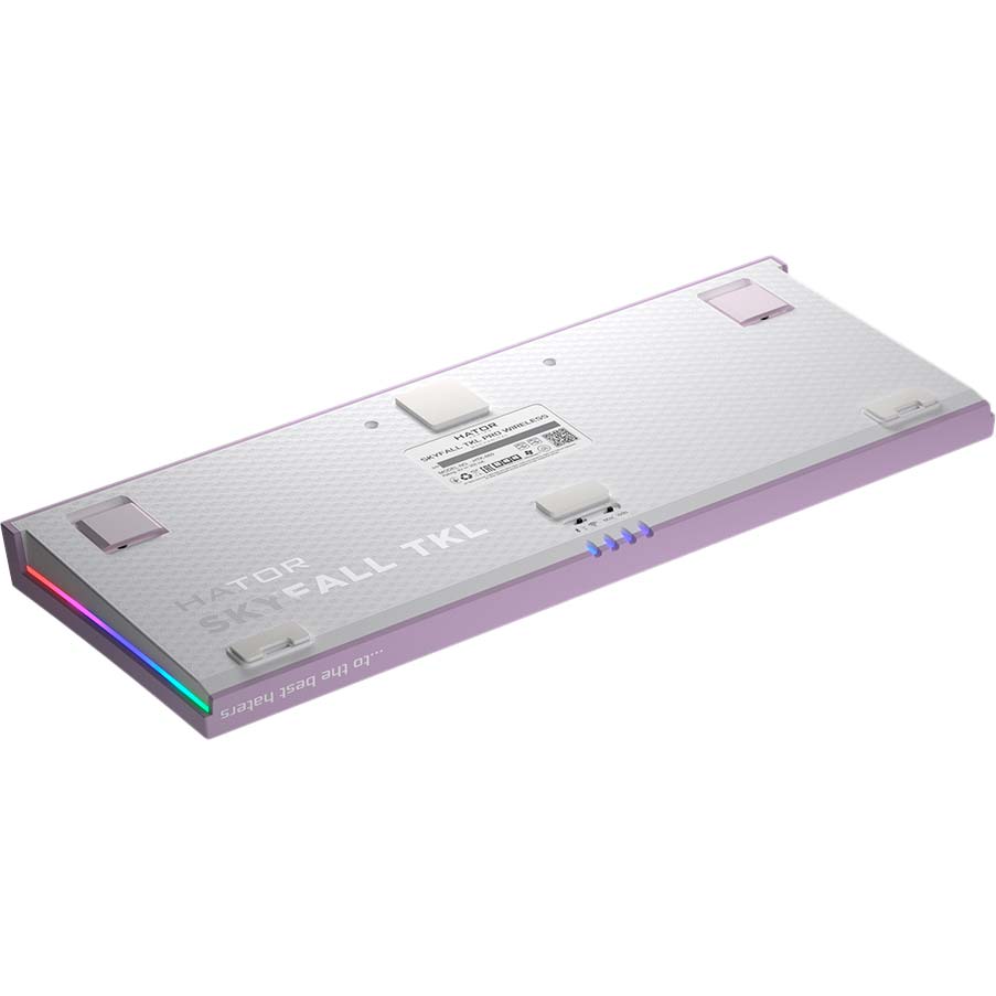 Клавіатура Hator Skyfall TKL PRO Wireless Lilac (HTK-669) Підключення бездротове