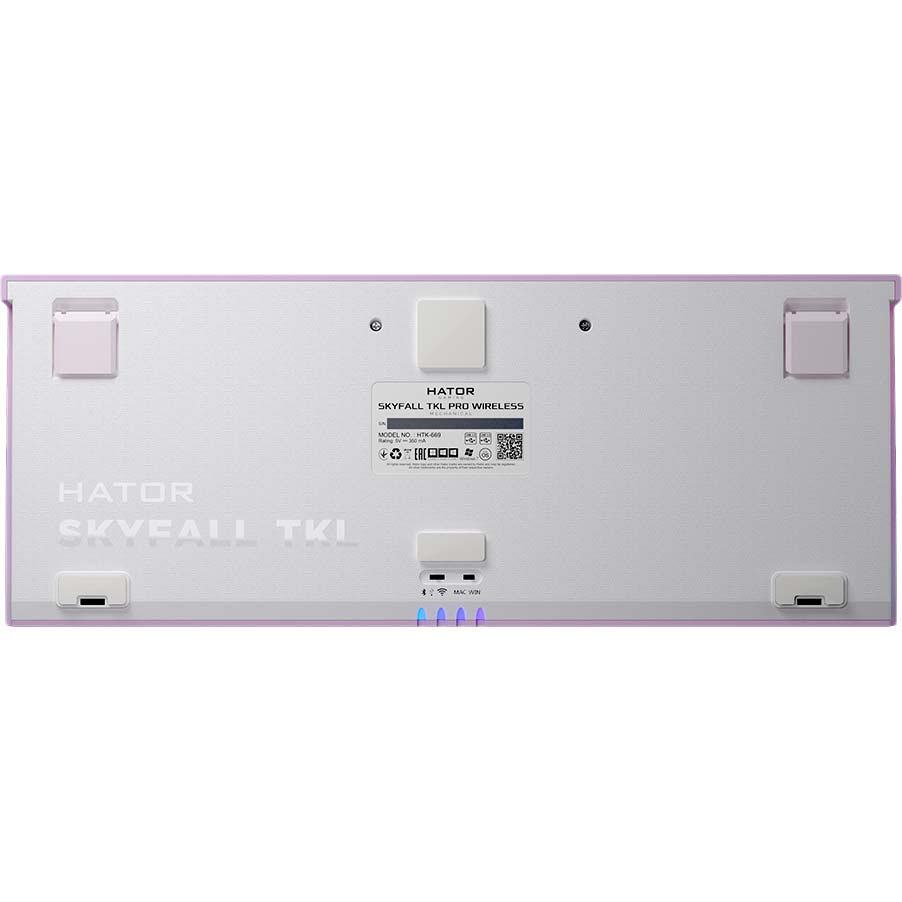 Зовнішній вигляд Клавіатура Hator Skyfall TKL PRO Wireless Lilac (HTK-669)