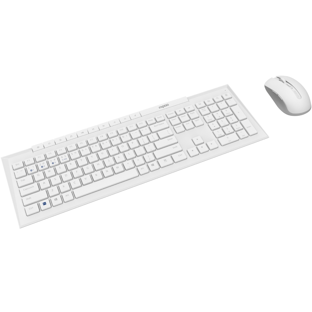 Комплект RAPOO 8210M wireless White (8210М white) Подключение беспроводное