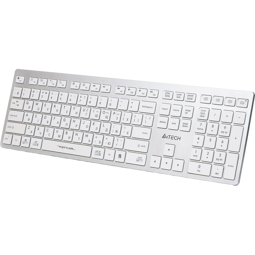 Клавіатура A4TECH FBX50C White Клавіатура A4TECH FBX50C White Конструкція ножична