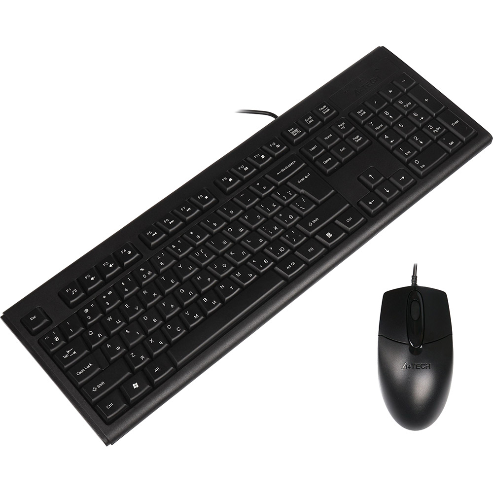 Комплект A4TECH KR-8372S Black Комплектація клавіатура+миша