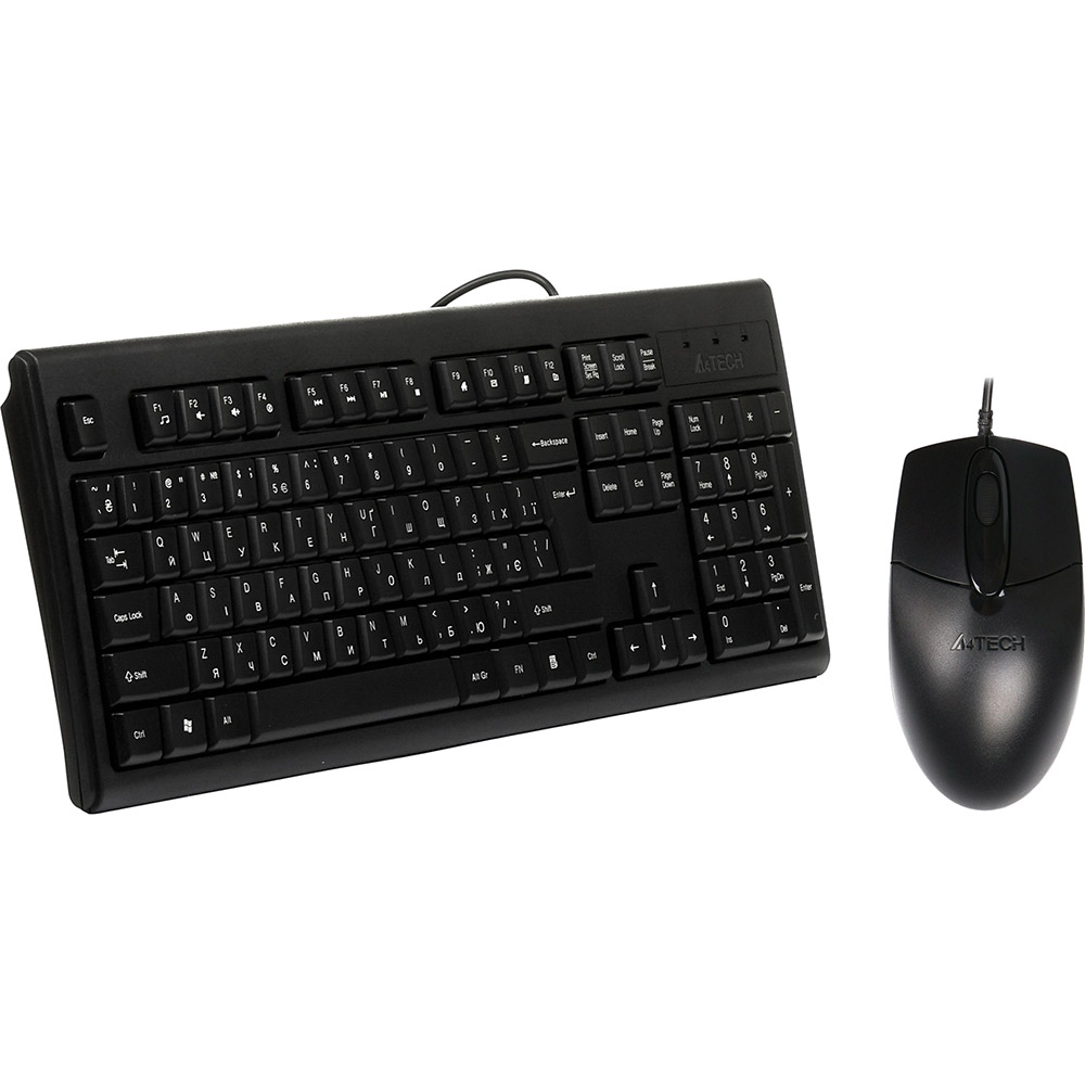Комплект A4TECH KR-8372S Black Конструкція мембранна