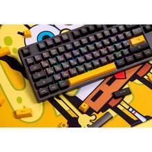 Клавіатура AKKO 5087B Plus Black & Gold CS Silver Switches RGB (6925758620291)