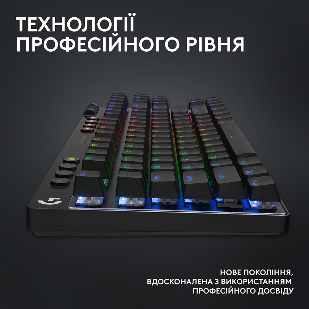 Фото Клавіатура LOGITECH G Pro X TKL Lightspeed Gaming Black (L920-012136)