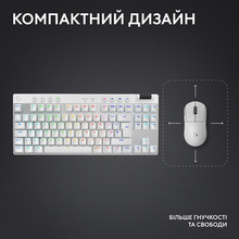 Клавиатура LOGITECH G Pro X TKL Lightspeed Gaming White (L920-012148)