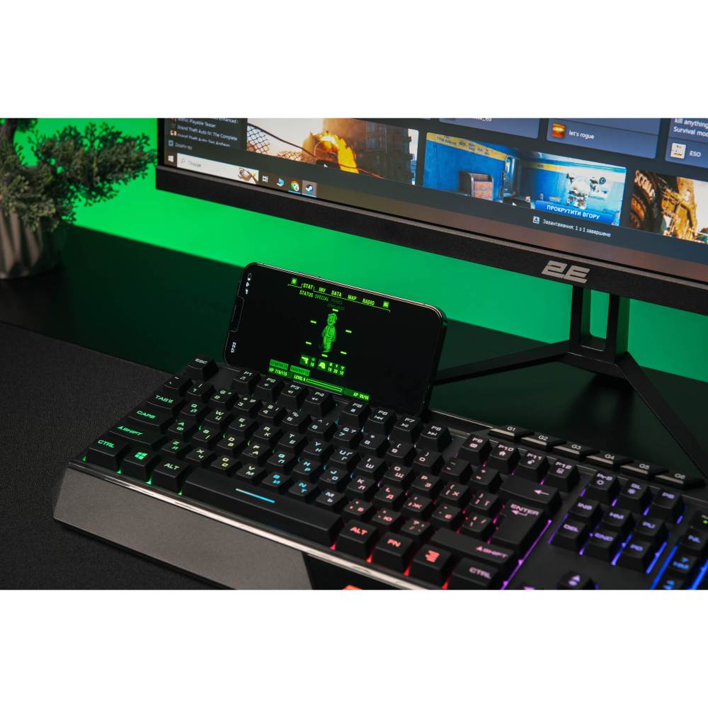 Огляд Клавіатура 2E GAMING KG315 RGB USB Black Ukr (2E-KG315UBK)