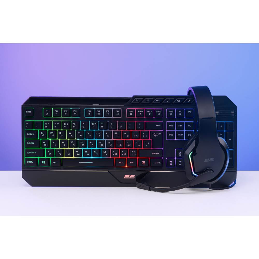 Покупка Клавіатура 2E GAMING KG315 RGB USB Black Ukr (2E-KG315UBK)