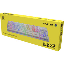 Клавіатура HATOR Rockfall 2 Mecha orange White (HTK-711)