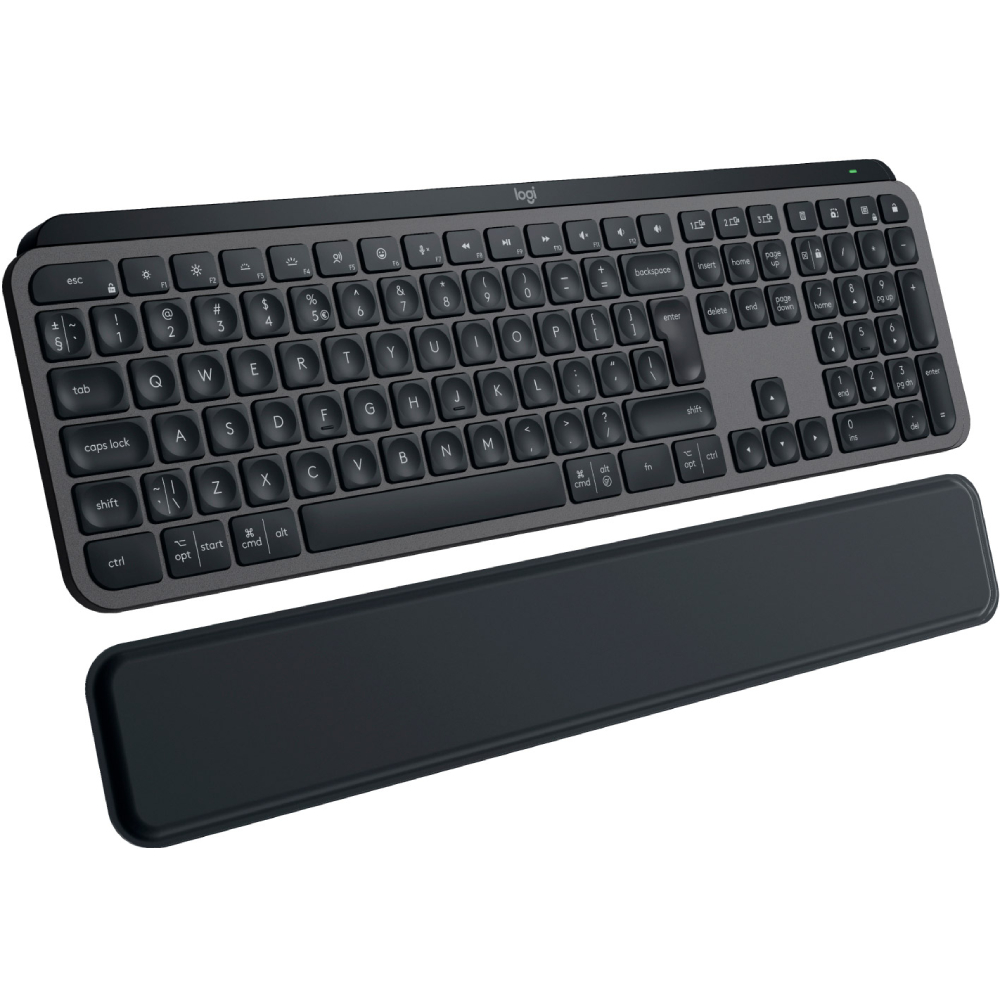 Фото 14 Клавиатура LOGITECH MX Keys S Wireless Plus Palmrest, Graphite (L920-011589)
