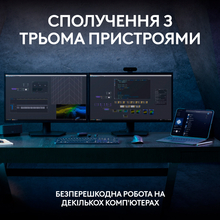 Клавиатура LOGITECH MX Keys S Wireless Plus Palmrest, Graphite (L920-011589)