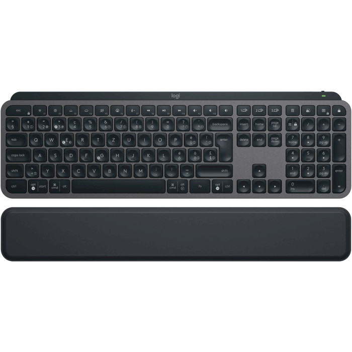 Клавиатура LOGITECH MX Keys S Wireless Plus Palmrest, Graphite (L920-011589) Клавиатура LOGITECH MX Keys S Wireless Plus Palmrest, Graphite (L920-011589)