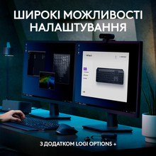 Клавиатура LOGITECH MX Keys S Wireless Plus Palmrest, Graphite (L920-011589)