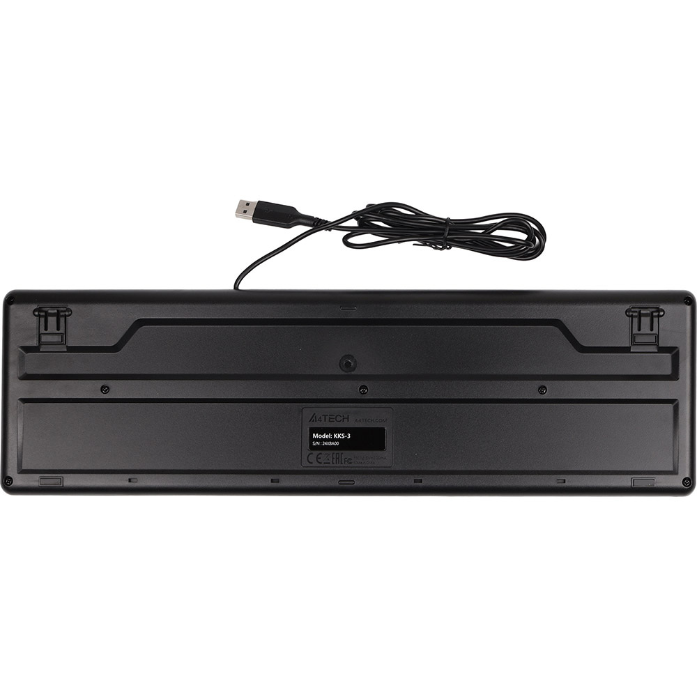 Клавиатура A4TECH KKS-3 USB Black Конструкция мембранная
