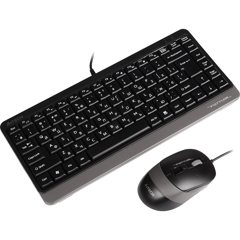 Комплект A4TECH Fstyler F1110 Grey Комплектація клавіатура+миша