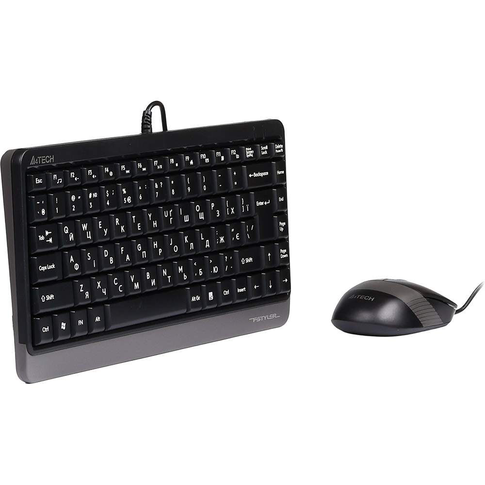 Комплект A4TECH Fstyler F1110 Grey Конструкція мембранна