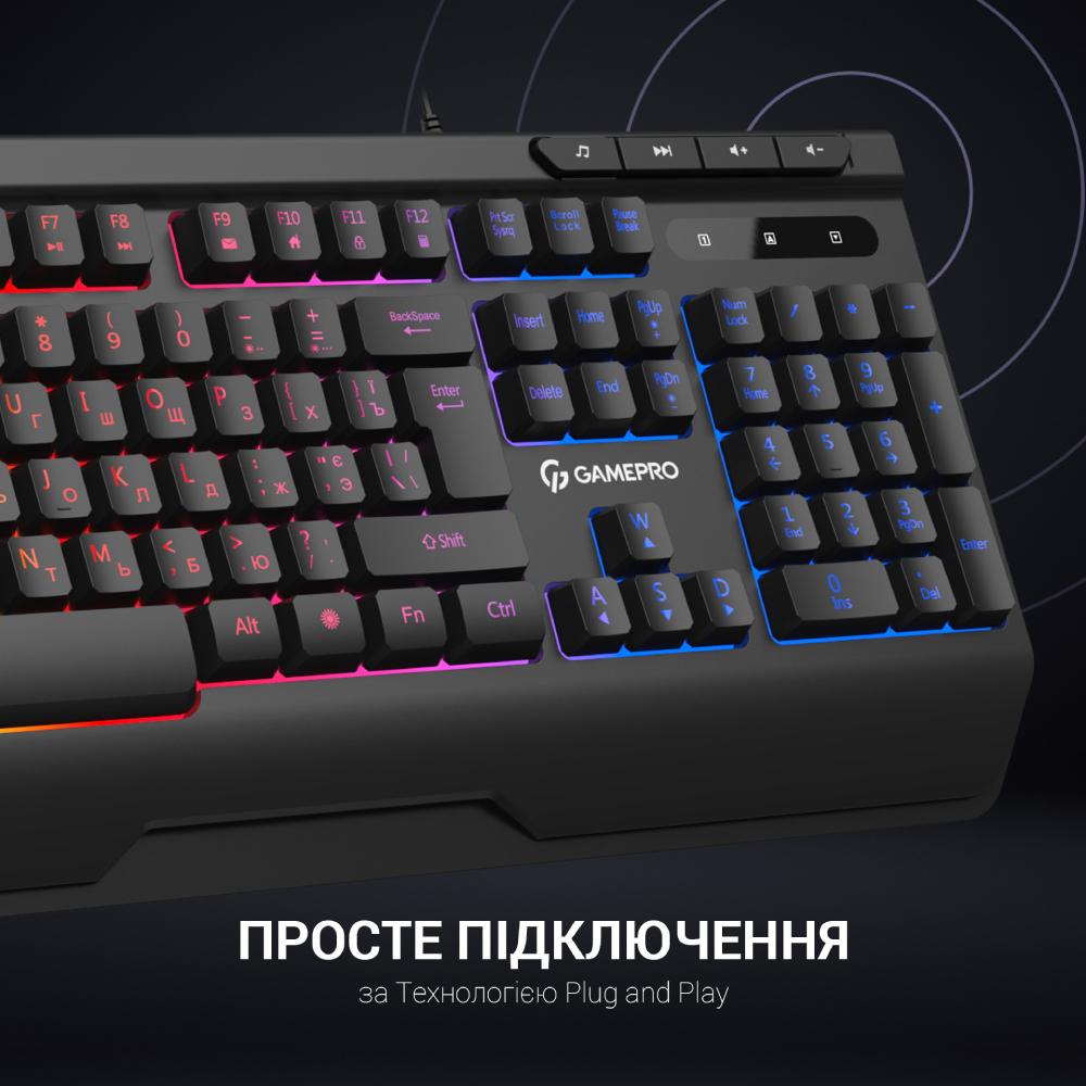 Фото Клавіатура GAMEPRO GK550