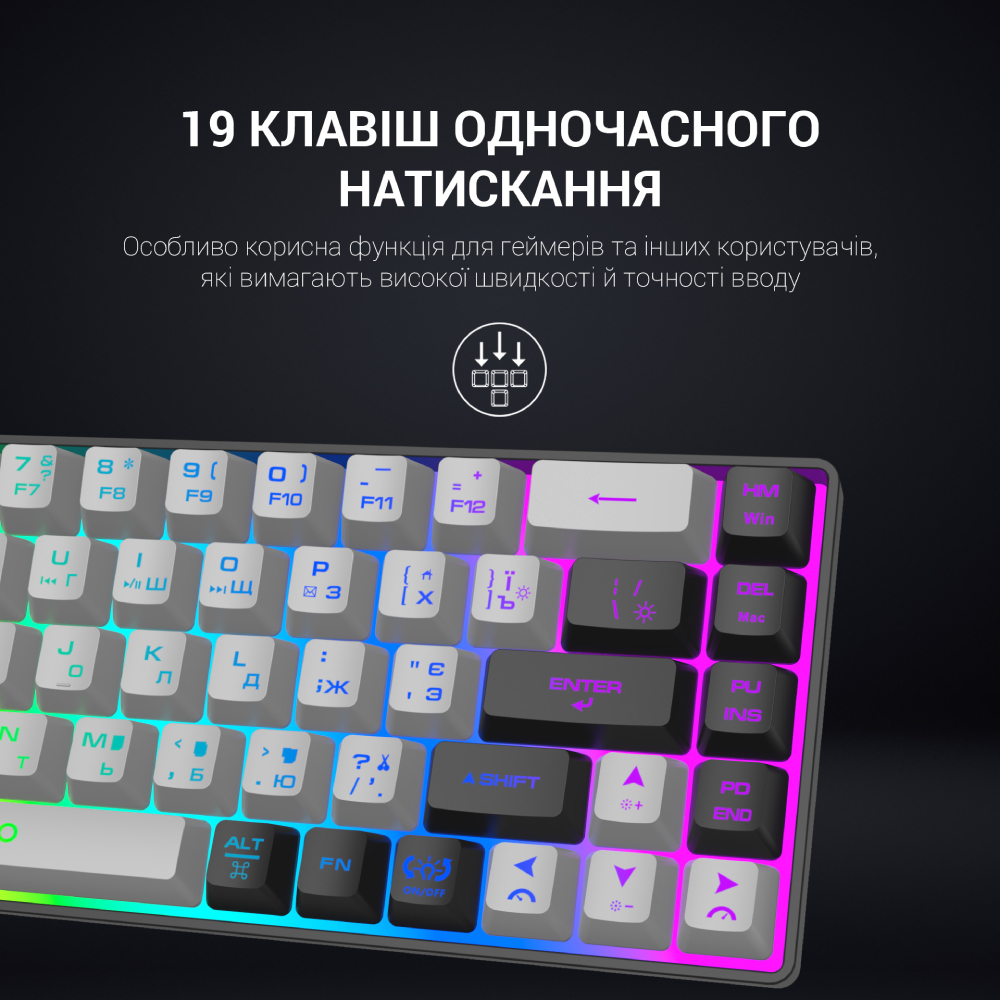 Зовнішній вигляд Клавіатура GAMEPRO GK935