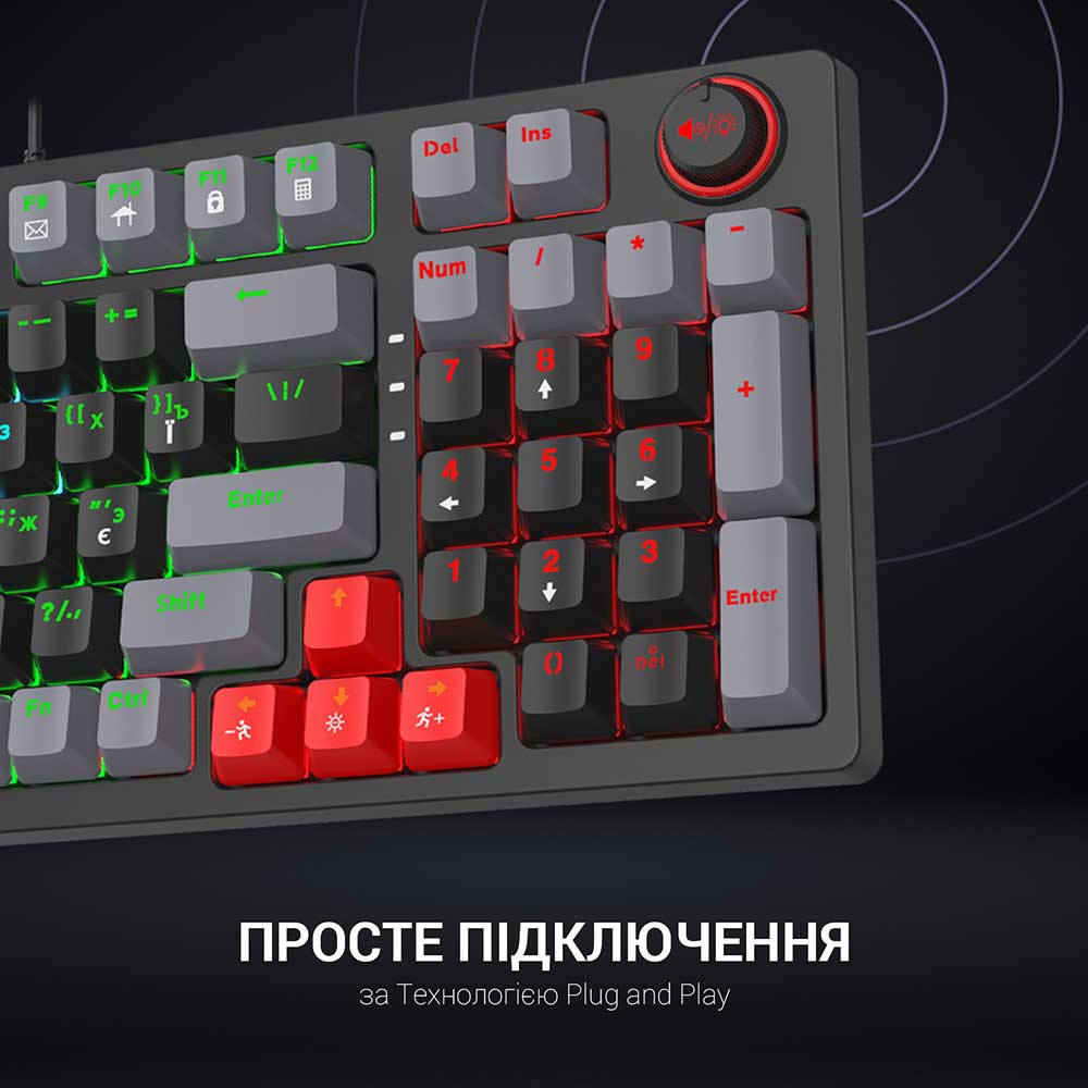 Внешний вид Клавиатура GAMEPRO MK120B