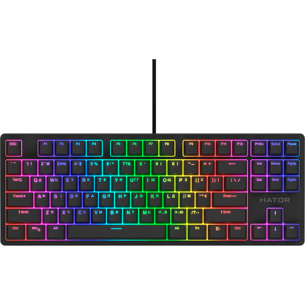 Клавіатура HATOR Rockfall 2 Mecha TKL Orange Black (HTK-520) Клавіатура HATOR Rockfall 2 Mecha TKL Orange Black (HTK-520)