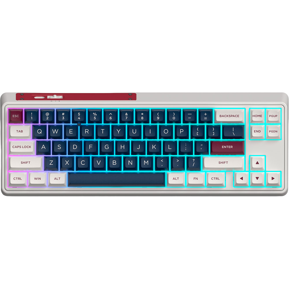 Клавиатура FL ESPORTS CMK68 SAM Metal Heart Kailh MX Cool Mint wireless Three-Mode Подключение беспроводное