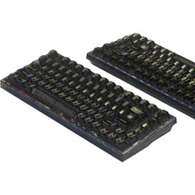 Клавиатура FL ESPORTS Q75 SAM Black Transparent Body Dark Ice keycap Kailh MX Cool Mint WL Three-Mode (Q75SAM-5774)