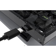 Клавиатура FL ESPORTS Q75 SAM Black Transparent Body Dark Ice keycap Kailh MX Cool Mint WL Three-Mode (Q75SAM-5774)