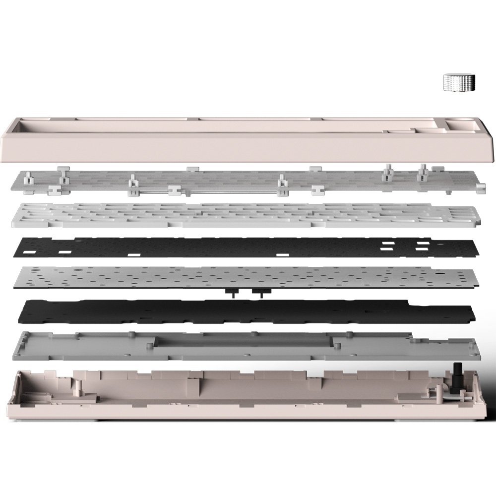 Внешний вид Клавиатура FL ESPORTS DIY-barebone MK750 Black wireless Three-Mode (MK750-7980)